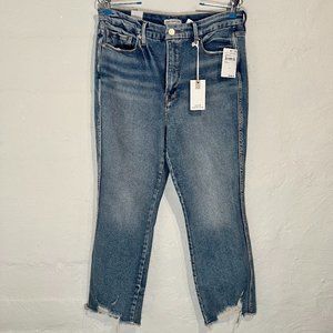 NWT Good American Curve Straight Legs Capri Jeans - Size 14/32 Jeans